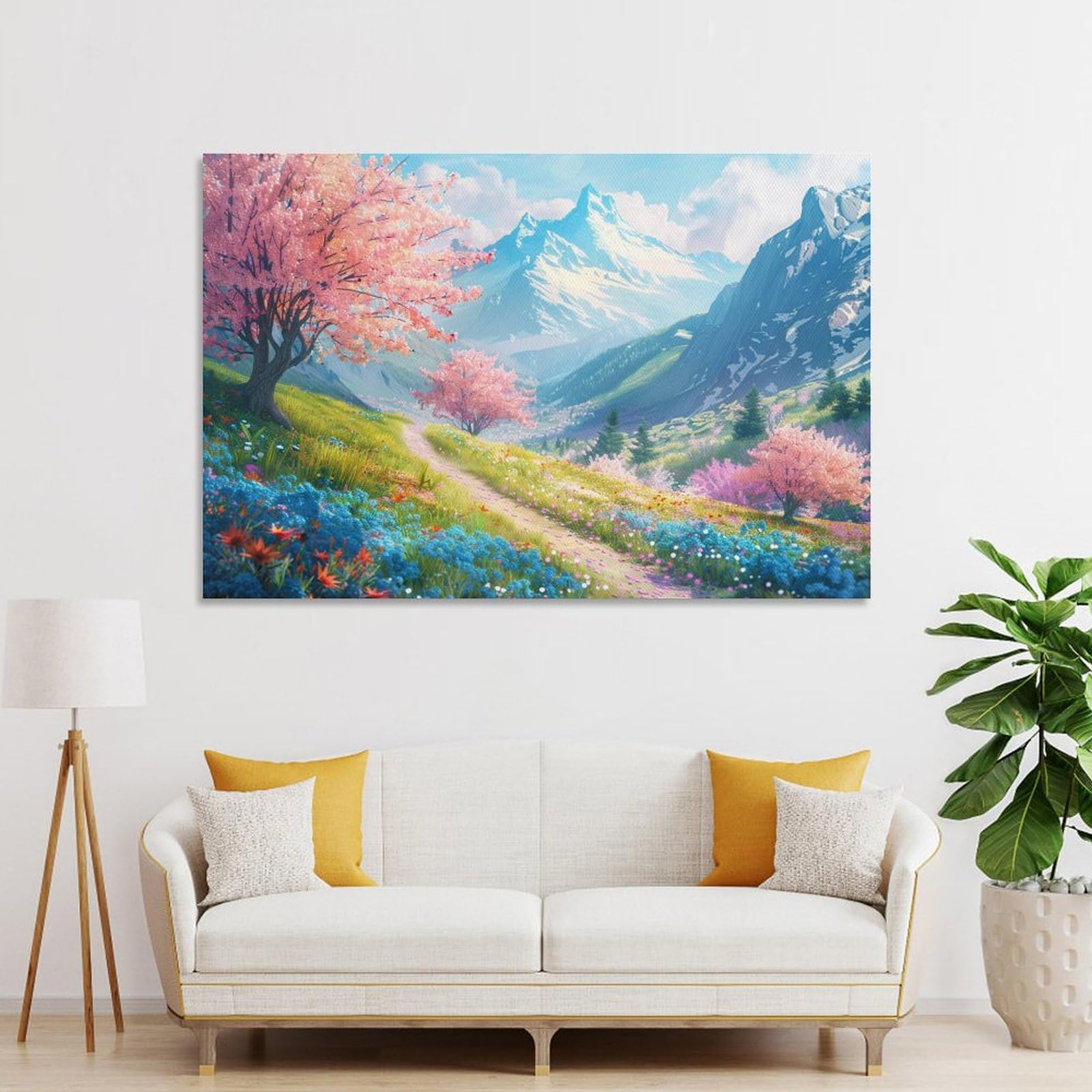 田辺三重松 蓼科山 絵画 インテリア 爽やかな渓流・滝の絵” 百瀬太虚 「蓼科大滝」（長野県茅野市）F6 油彩